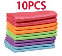 Nanoscale Cleaning Cloth Streak- Multi-Purpose for Glass Mirror Car Lint- Reusable Polishing Towel