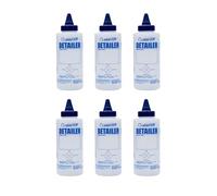 Nanoskin 6-Pack 12 Oz. Squeeze Bottle with Twist Top Dispensing Cap for Auto Detailing, Household Cleaning, Car Care, Applying Wax & Polish, Liquid Storage | Durable, Clear, Easy to Use, Leak-Proof