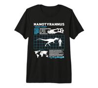 Nanotyrannus Fact Sheet Skull Fossil Premium T-Shirt