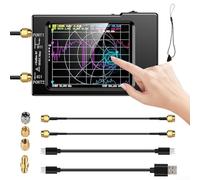 NanoVNA-F V2 Vector Network Analyzer, 50KHz-3GHz Antenna Analyzer Amateur Radio HF VHF UHF 2.8 Inch Display Battery Measurement S Parameters VSWR Phase Delay Chart