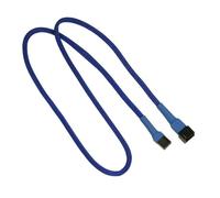 Nanoxia 900200001 3-Pin Molex 3-pin Molex Blue Cable Adapter Adaptor Cable (3-Pin Molex, 3-Pin Molex, 0.6 m, Blue)