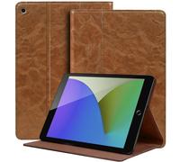 NANRUIL Case for iPad mini 7.9 inch case and iPad mini 1st/2nd/3rd/4th/5th Gen 2012/2013/2014/2015/2019 genuine leather protective tablet case, car wake/sleep, khaki