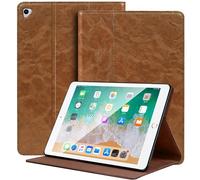 NANRUIL Case for iPad Pro 12.9 Inch Case 1st/2nd Gen 2015/2017 (Model: A1584/A1652/A1670/A1671/A1821) Genuine Leather Tablet Protective Case Cover, Auto Wake/Sleep, Khaki