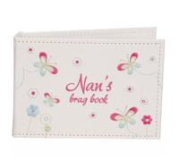 Nans Brag Book 24 6x4 White Photo Album with Embroidery Detail