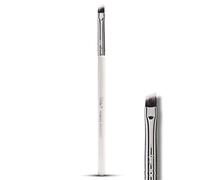 Nanshy Angled Detailer Eye Brow Eyeliner Brush. Vegan, soft synthetic, cruelty free brushes. White Handle