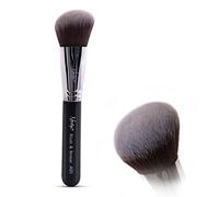 Nanshy Angled Kabuki Buffer Makeup Brush - Bronzer Cream Blush Contouring Blending - Onyx Black by Nanshy