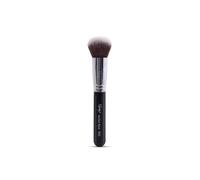 Nanshy Kabuki Foundation Brush for Liquid Makeup - Round Buffer Brush - Buffed Base R01 - Expert face for Buffing & Blending - (Black/Chrome, Full Size)