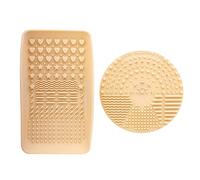 Nanshy Makeup Brush Cleaning Tool (Silicone Cleansing Duo Kit: Glove Palette Mat Scrubber Pads)