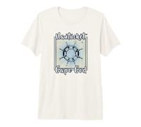 Nantucket Cape Cod Maritime Nautical Clipper Ship Wheel Premium T-Shirt