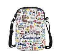 Nantucket Crossbody Bag Nantucket East Coast Trip Gift Nantucket Coastal Travel Gift (Meet Nantucket CR EU)