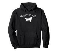 Nantucket Dog White Pullover Hoodie