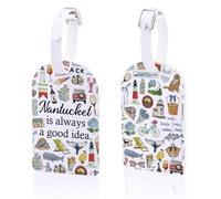 Nantucket is Always A Good Idea Gift Summer Vacation Beach Life Gift Island Travel Lover Luggage Tag (Nantucket tag)