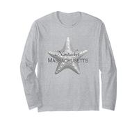 Nantucket Massachusetts Beach Ocean Long Sleeve T-Shirt