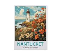 Nantucket Massachusetts，Jigsaw Puzzles for Adults 1000 Piece, Classic Puzzle Teens Boys Girls Puzzles Sturdy Tight Fitting Pieces,Letters On Back for Ideal Challenging and Gift（38x52cm）-EV72