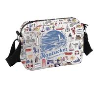 Nantucket Travel Gift Massachusetts Trip Gift Bachelorette Party Favor Nantucket Massachusetts Beach Crossbody Bag, Nantucket Hkb, Multifunctional