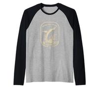 Nantucket Whale Watching Est 1974 Fan Nautical Adventure Raglan Baseball Tee