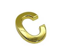 NanTun 3D Gold House Numbers Mailbox Letter C Self-Adhesive 2 Inch Stickers for Doors and Mailboxes Hotel Room Apartment Office Cars Trucks