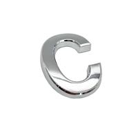 NanTun 3D Silver House Numbers Mailbox Letter C Self-Adhesive 2 Inch Stickers for Doors and Mailboxes Hotel Room Apartment Office Cars Trucks