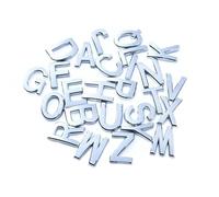 NanTun House Numbers 2inch Silver Mailbox Numbers Self-Adhesive Sticker, Garden Door Mailbox Decor Number Visibility Signage - Letter F