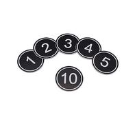 NanTun Plastic Table Number Storage Locker Cabinet Numbers Pubs Restaurants Clubs Tags 400 Pieces - Black - 1 to 400