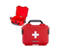 Nanuk 904 Waterproof First Aid Prepper Survival Gear Dust and Impact Resistant Case - Empty - Red
