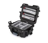 NANUK 905 Pro Waterproof Hard Case with 2-Pocket Lid Organizer and Padded Divider, Black