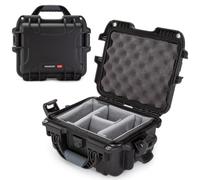 Nanuk 905 Waterproof Hard Case with Padded Dividers - Black | 12.5” x 10.1” x 6”, Protects Camera & Valuable Gear during Travel, Customizable Dividers, TSA-Approved, Black