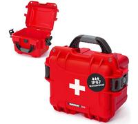 Nanuk 908 Waterproof First Aid Prepper Survival Gear Dust and Impact Resistant Case - Empty - Red (908-FSA9)