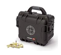 Nanuk 908 Waterproof Hard Case for Gun Ammo w/White Target Logo - Black