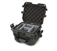 NANUK 908 Waterproof Hard Case with Padded Divider - Olive