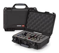 NANUK 909 Travel Knife Case - Waterproof Pocket Knife Storage with 8 Slots, 12.6” x 9” x 4.4” - Lightweight, Lockable, Dustproof, Impact-Resistant & Durable - Black