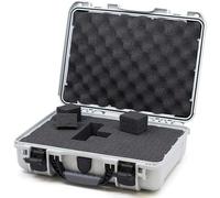 NANUK 910 - Waterproof Protective case Made from NK-7 Resin with Customisable Foam Insert (36.3 x 28.2 x 11.9 cm) (Silver)