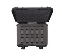 NANUK 910 - Waterproof travel case for watches, 10 compartments, shock- and dust-resistant, cabin-sized, premium foam interior (36.3 × 28.2 × 12 cm) (Orange)