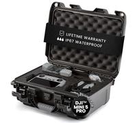 NANUK 915 DJI™ Mini 5 Pro Fly More Combo - Waterproof Hard Case with Drone Foam Insert, Crushproof, Portable Travel Case, Made in Canada - Black (15.8" x 12.1" x 6.8")