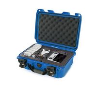 Nanuk 915 Waterproof Hard Case with Custom Insert for DJI Mini 3, Fly More Package and RC-N1 or RC Remote - Blue (915S-080BL-0A0-C0602)