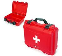 NANUK 920 Waterproof First Aid Box Empty - Durable, Medical First Aid Organizer Case, IP67-Rated, Dustproof, Impact-Resistant, and Floats (7.4" x 4.9" x 3.1") - Red
