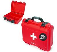NANUK 920 Waterproof First Aid Box Empty - Durable, Medical First Aid Organizer Case, IP67-Rated, Dustproof, Impact-Resistant, and Floats (7.4" x 4.9" x 3.1") - Red