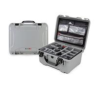 Nanuk 933 Waterproof Hard Case with Lid Organizer and Padded Divider - Silver