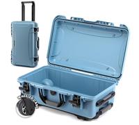 NANUK 935 Hard Case - Waterproof Equipment Case with Wheels, 22” x 14” x 9” - Dustproof and Impact Resistant, Airline Carry-On Approved - Cyan