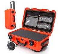 NANUK 935 - Lightweight, Waterproof case Made from NK-7 Resin with Customisable Foam Insert and lid Organiser (25.1 cm x 40.9 cm x 25.7 cm) - Orange