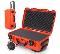 NANUK 935 Waterproof Carry-On Hard Case with Wheels and Cubed Foam - Orange