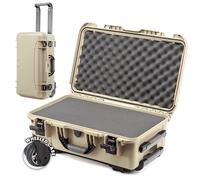 NANUK 935 - Lightweight, Waterproof NK-7 Resin Protective case with Wheels and Customisable Foam Insert (56 cm x 36 cm x 23 cm) Cabin Baggage Approved (Desert Tan)
