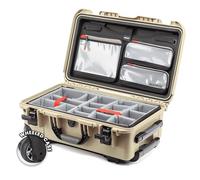 NANUK 935 Pro Photo Kit - Waterproof Hard Case for Camera, with Padded Dividers and Wheels, 56 x 36 x 23 cm - Dustproof and Shockproof, Cabin Luggage (Desert Tan)