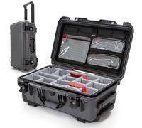 Nanuk 935 Pro Photo Kit - Waterproof Carry-On Hard Case with Lid Organizer and Padded Divider & Wheels, Graphite