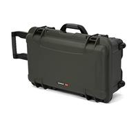 Nanuk 935 Waterproof Carry-on Hard Case with Lid Organizer and Foam Insert for Canon, Nikon - 2 DSLR Body and Lens/Lenses - Olive