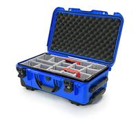 NANUK 935 Waterproof Carry-On Hard Case with Wheels and Padded Divider - Blue