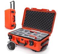 Nanuk 935 Waterproof Carry-On Hard Case with Wheels and Padded Divider - Orange
