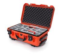 NANUK 935 Waterproof Carry-On Hard Case with Wheels and Padded Divider - Orange
