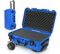 NANUK 935 Waterproof Carry-On Hard Case with Wheels, Cubed Foam and Lid Organizer - Blue