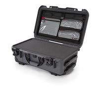 Nanuk 935 Waterproof Carry-On Hard Case with Wheels, Cubed Foam and Lid Organizer - Graphite